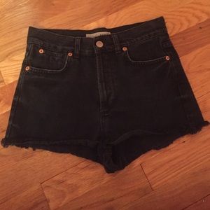 Topshop Black Moto Shorts