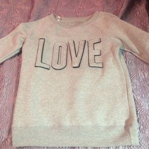 Grey "love" sweater