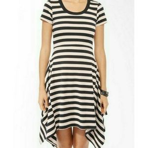 Forever 21 Striped Handkerchief Hem Dress