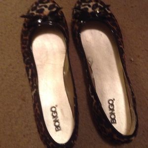 Bongo cheetah print flats