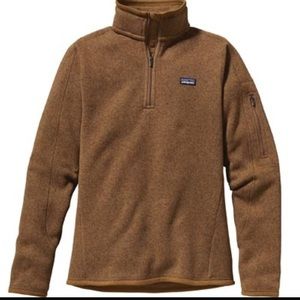 Brown 1/4 zip fleece