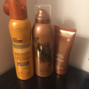 Jwow, l'yoral and Lancôme self bronzers