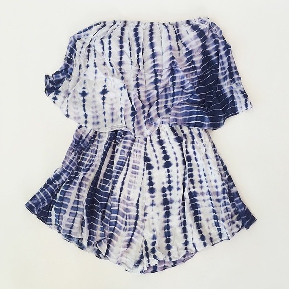Nasty Gal Dresses & Skirts - Tie Dye Strapless Romper