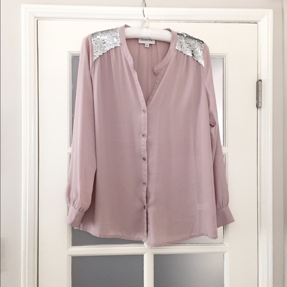 Sabine blouse with silver sequins