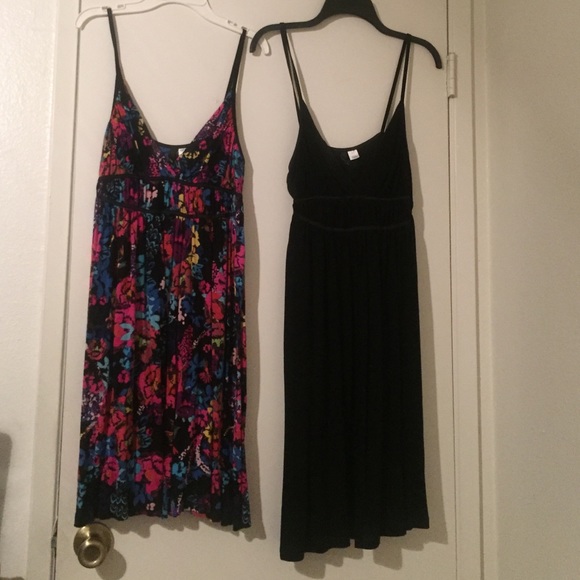Black and multicolored dress H&M size 14 and 16