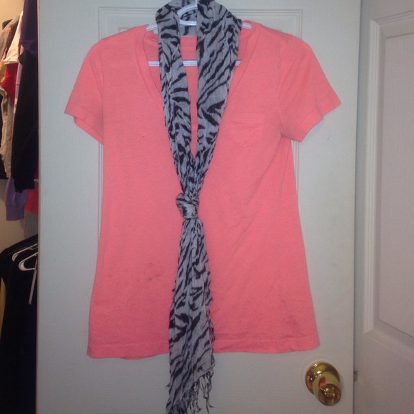 Pink vneck