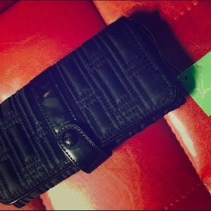 Vera Bradley Snap Tab Wallet Caviar