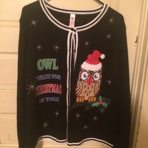 Owl I Want For Christmas Is You Sweater