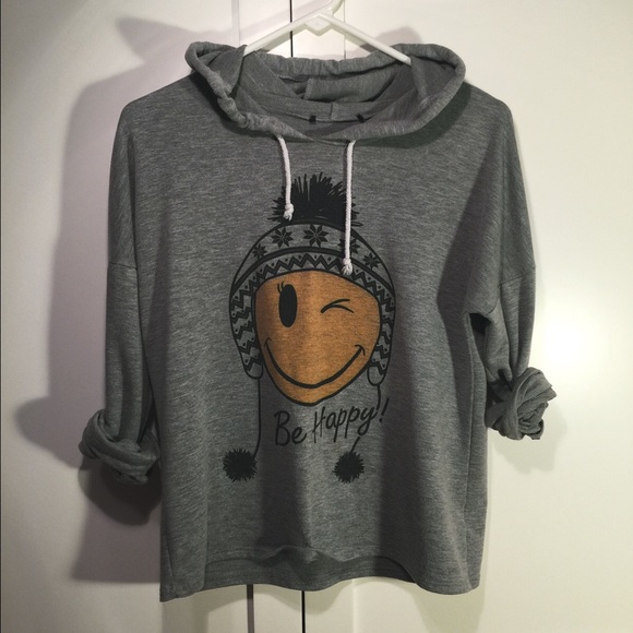 Be Happy Smiley Hoodie