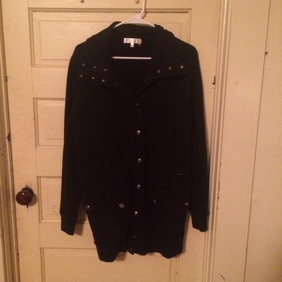 Black Utility Coat - Picture 2 of 3