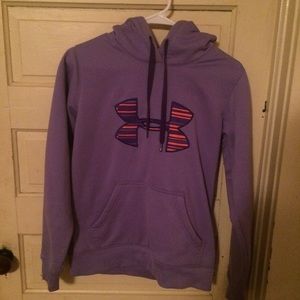 Purple Under Armor Hoodie