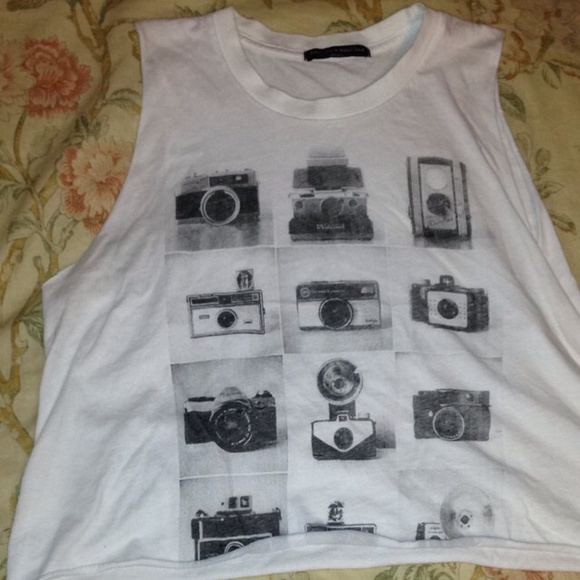 Brandy Melville Tops - Brandy Melville camera muscle tank top 📷