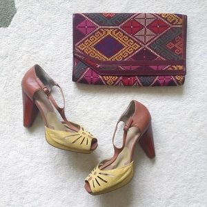 Kenneth Cole Reaction colorblock heels