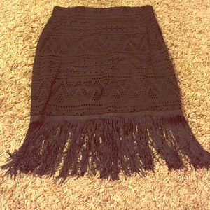 Fun fringe skirt