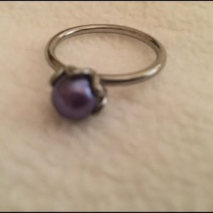 NWOT Pandora "Cultured Elegance Silver Pearl" Ring