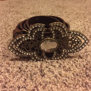 Brown Miss Me belt