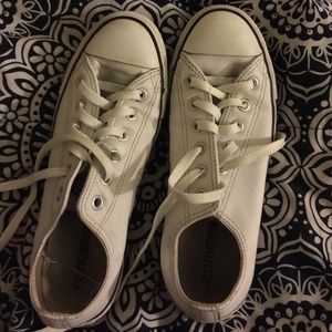 White leather converse