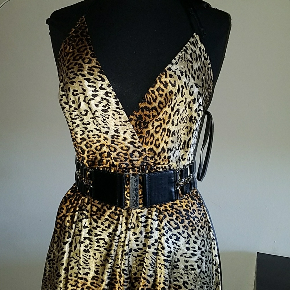 Leopard halter dress - Picture 4 of 4