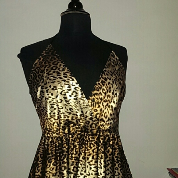 Leopard halter dress - Picture 2 of 4