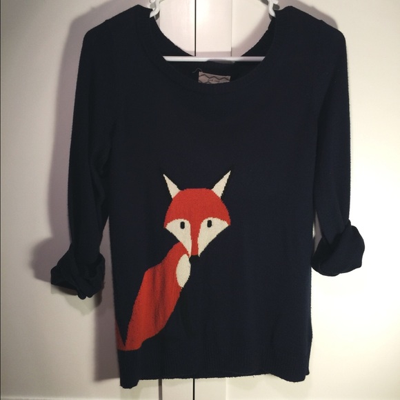 Fox Sweater, Front and Back Design