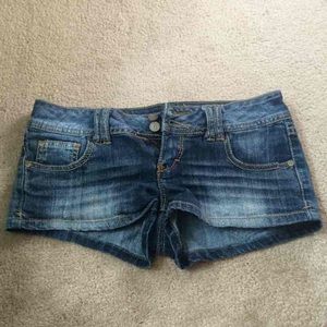 Denim short shorts size 3