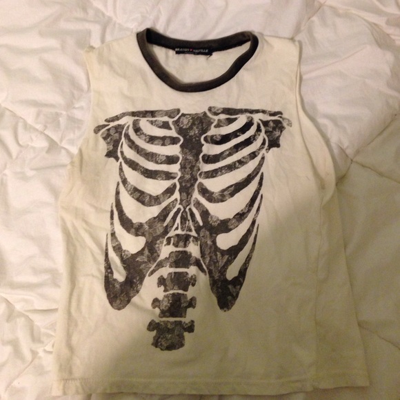 Brandy skeleton crop top