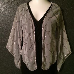 Sequined shrug