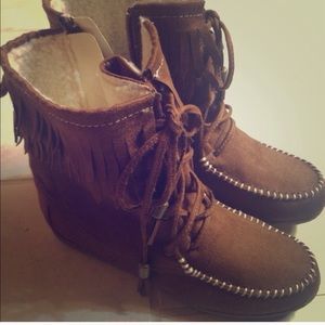 Moccasin Ankle Booties
