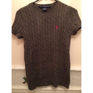 Ralph Lauren gray short sleeve sweater