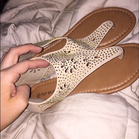Beige sandals
