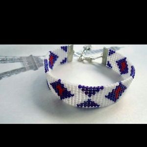 Custom made Christian Flag design bracelet