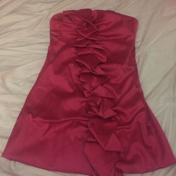 Pink ruffle dress only worn once
