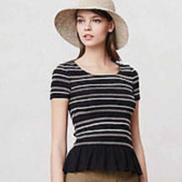 Anthropologie Tops - NWOT Anthropologie Smocked Peplum MeadowRue Top S