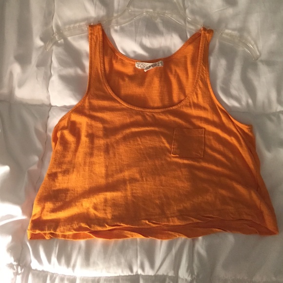 Burnt orange crop top
