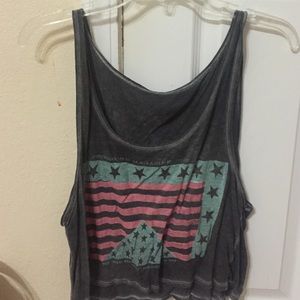Brandy Melville Flag Tee