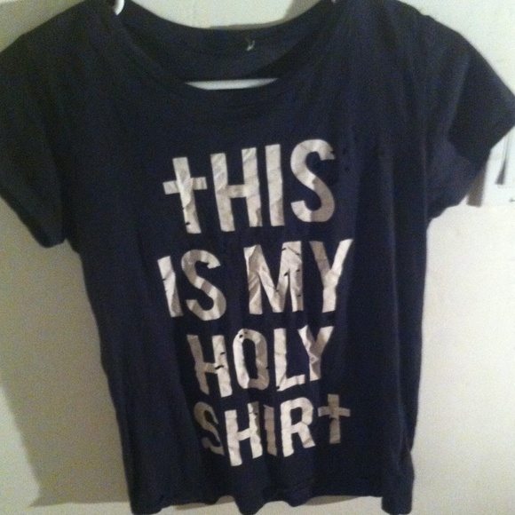 Holy Distressed Shirt Funny