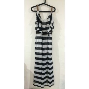 Stripped pants romper