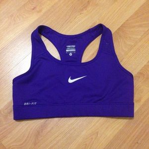 Purple Nike Dri-Fit Sports Bra