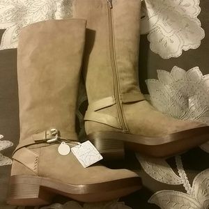 Zara Tan Tall Boots