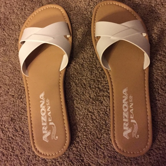 White sandals