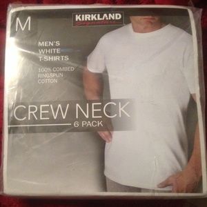 6 pack white tees