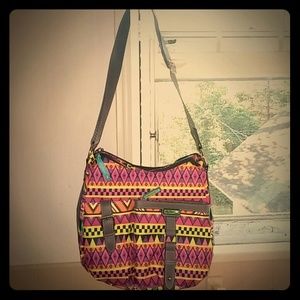 Lily Bloom NWOT aztec geometric crossbody bag