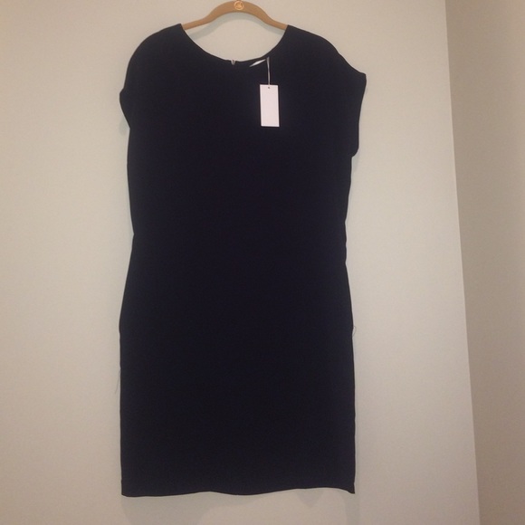Ovi lined navy dress