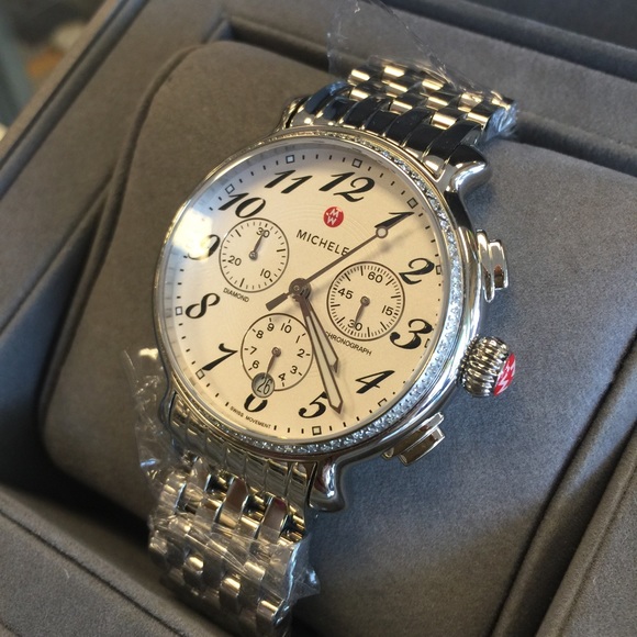 MICHELE Fluette Diamond Chronograph Watch main image 4