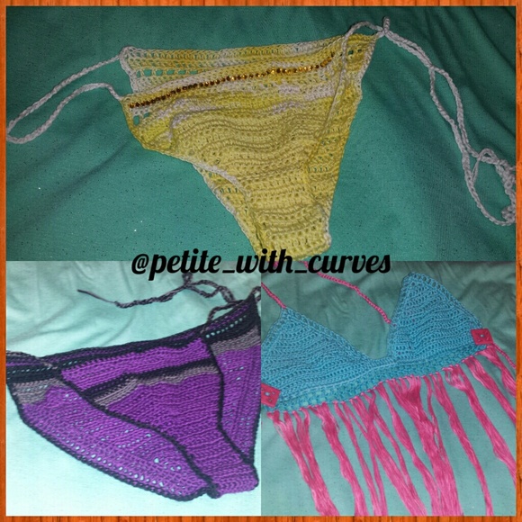 High fashion crochet clothing and accessories
