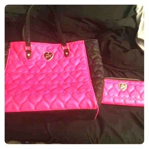 Betsey Johnson matching purse and wallet