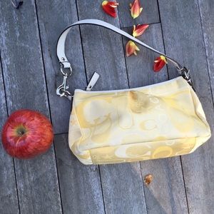 Summer yellow Coach Purse