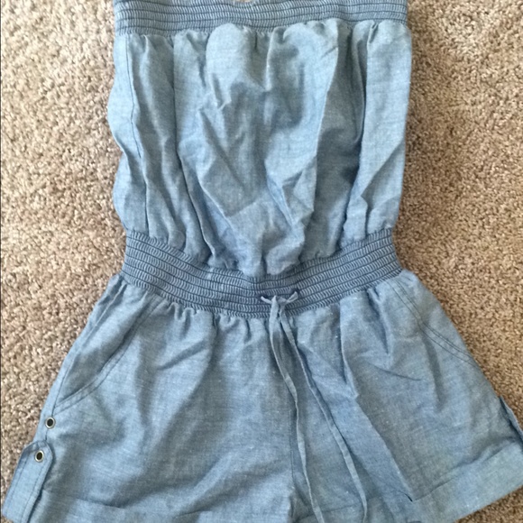 Denim chambray romper - Picture 1 of 1