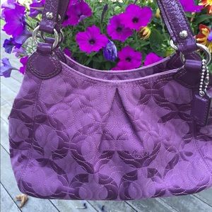 Dark Lavender Coach Purse