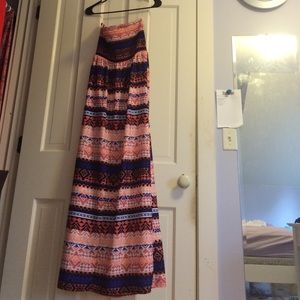 Charlotte Russe Tribal Patterned Maxi Dress